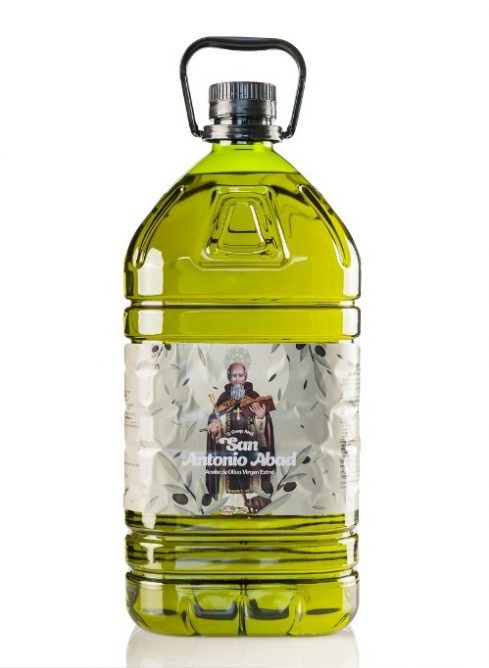 Caja de 3 botellas de 5 litros Aceite de Oliva Virgen Extra Sin Filtrar , De la Cooperativa San Antonio ,Arquillos, Jaen.